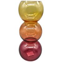 Váza HENRI - tmavooranžová/vínovočervená, Konventionell, sklo (11/25cm) - Mömax