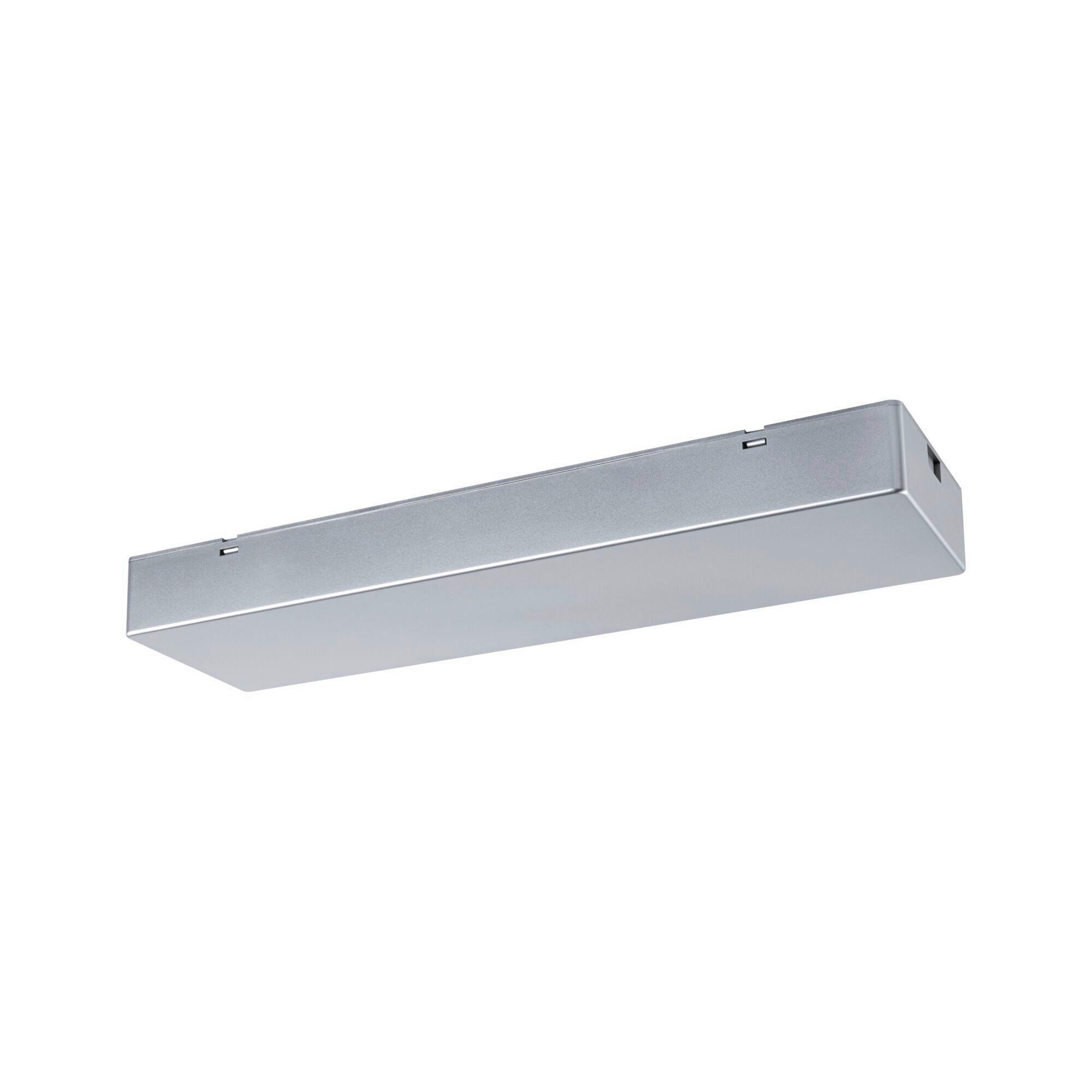 SCHIENENSYSTEM-EINSPEISER Linion Chromfarben B: 10 cm - Chromfarben, Basics, Kunststoff (36,5/10/4cm) - Paulmann