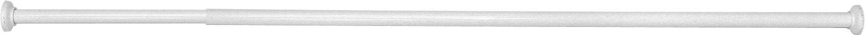 Zuhanyfüggöny Tartó Fehér - Fehér, Fém (125-220cmcm)
