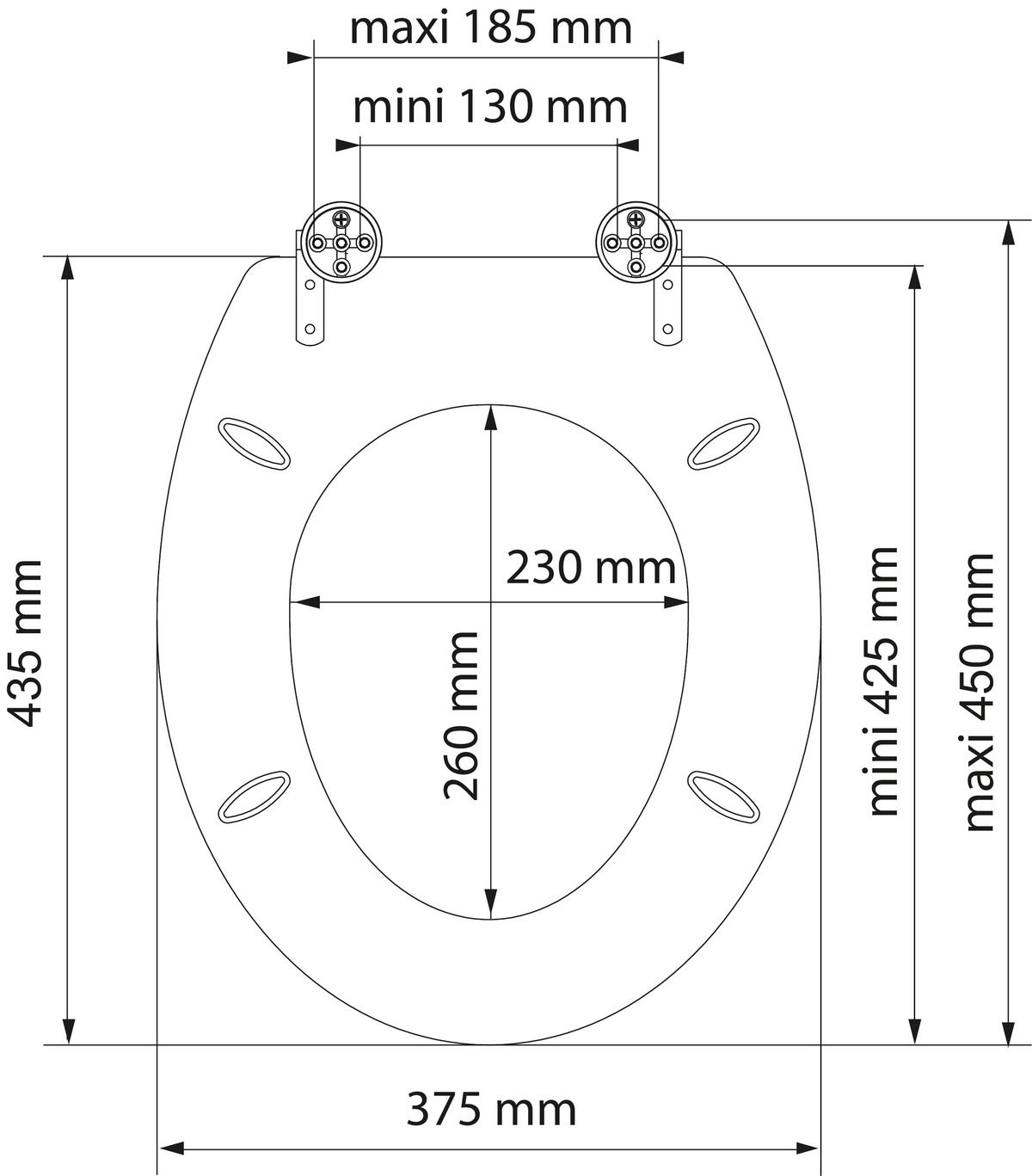 WC SEDADLO BALANCE -SB- - biela, kompozitné drevo (37,5/1,7/45,0cm) - Schütte