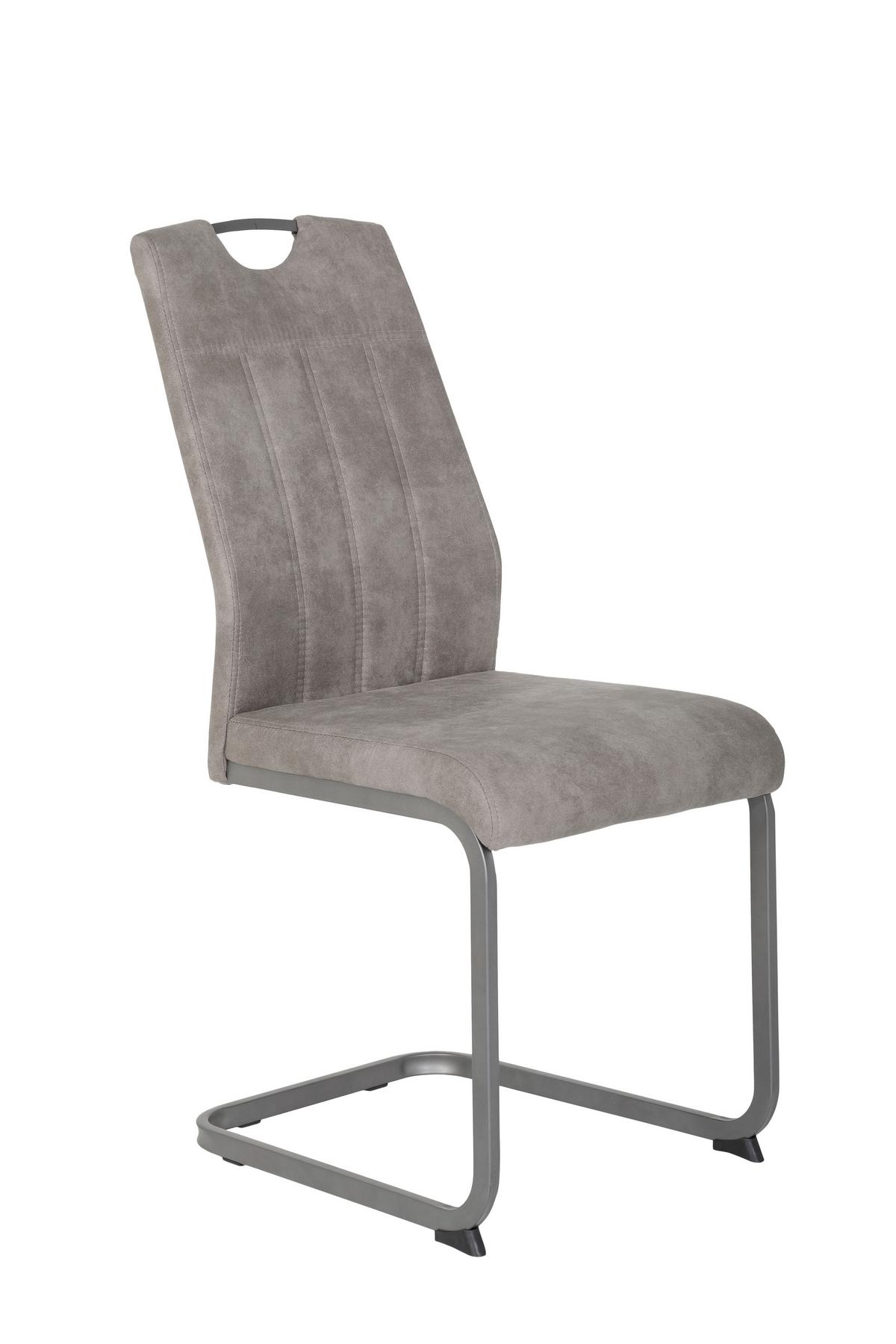 Tischgruppe Agnes I G - Eiche Artisan/Grau, MODERN, Holzwerkstoff/Textil (140 - 220/76/90cm) - MID.YOU