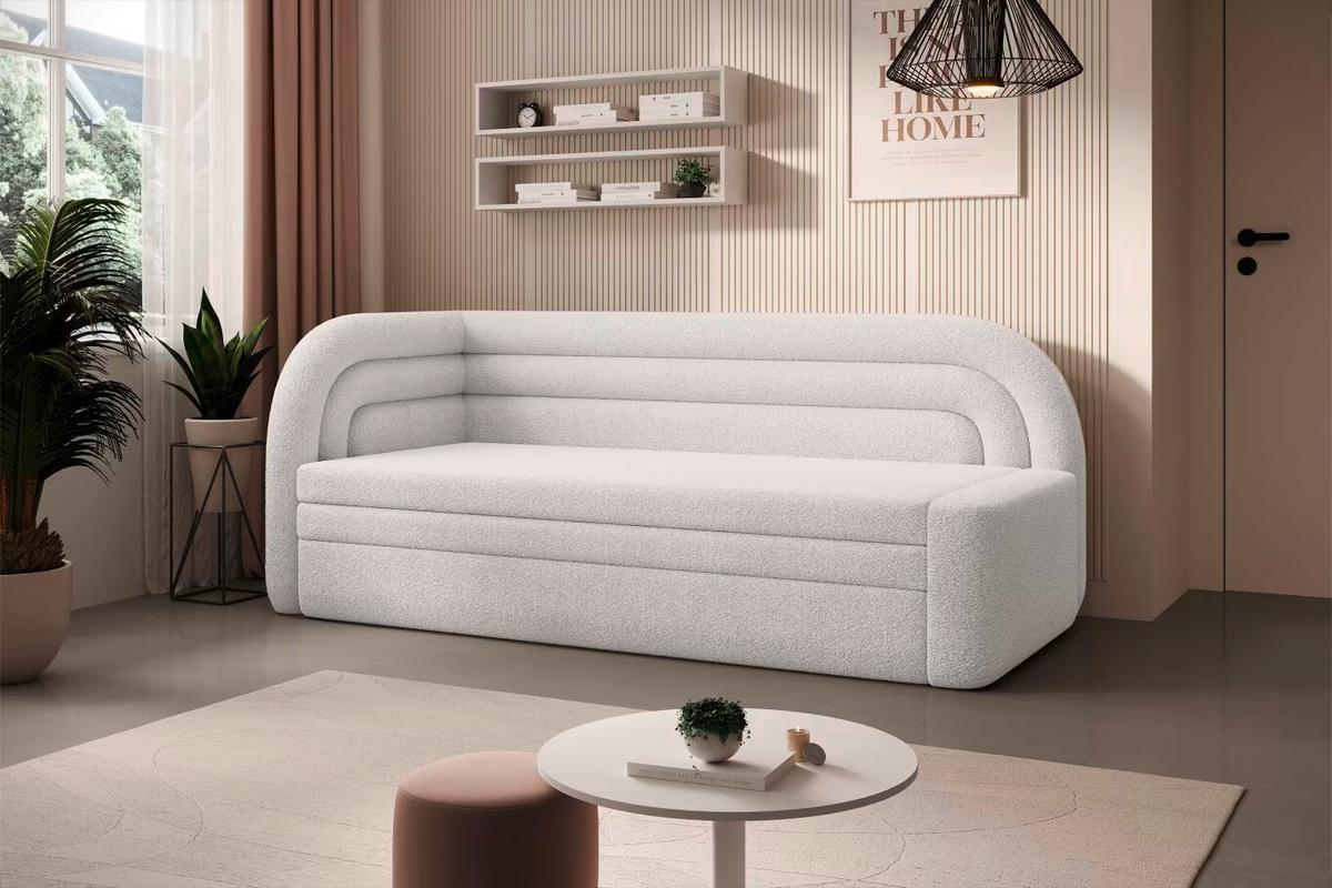 Récamiere Fabillo Links Weiß, B: 86 cm - Schwarz/Weiß, Design, Textil (86/80/223cm) - MID.YOU