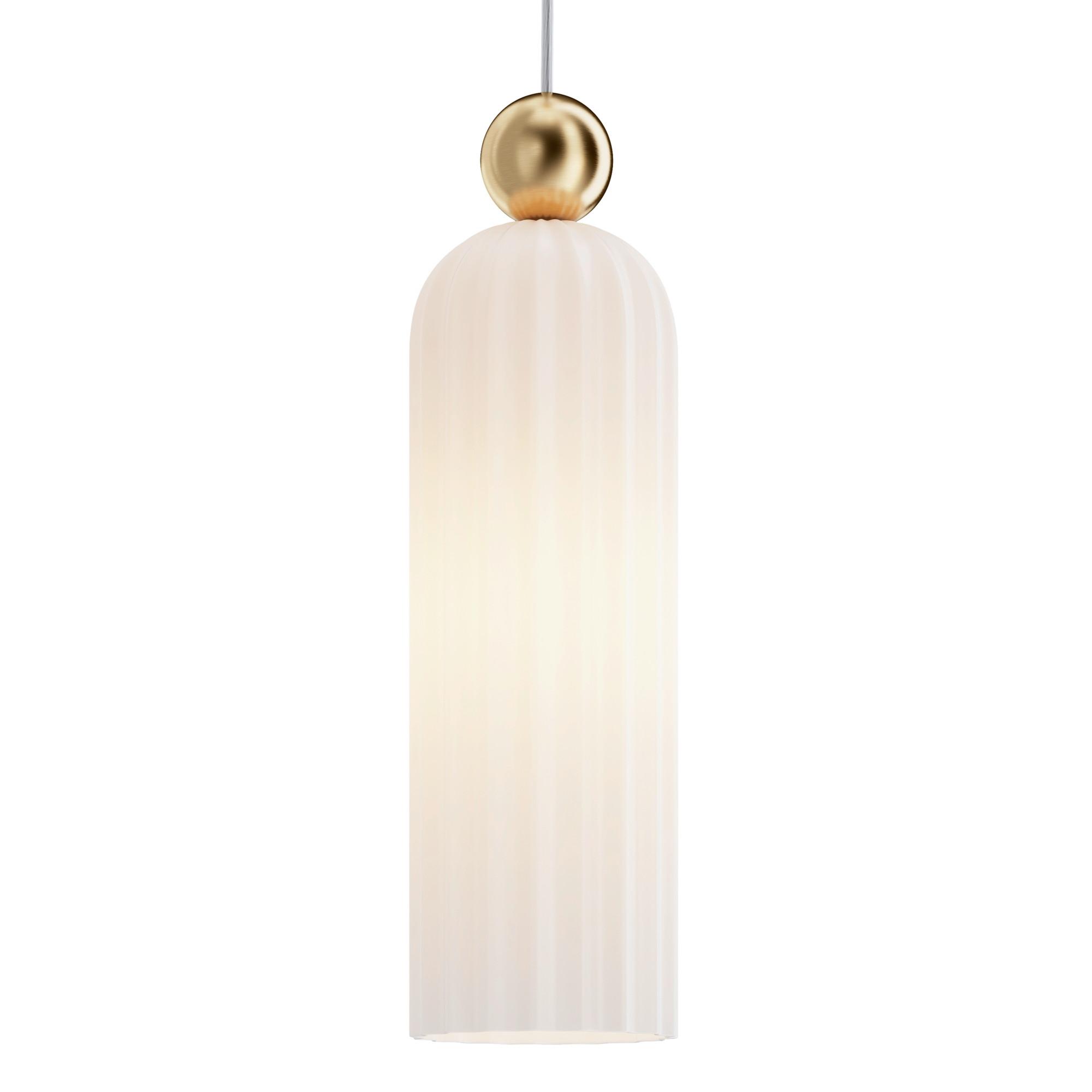 Pendelleuchte Antic - Goldfarben/Weiß, Trend, Glas/Metall (10/34,7cm) - MAYTONI