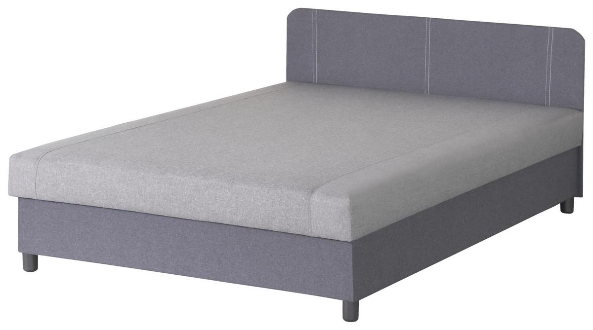 Kárpitozott Ágy Madrid 140/200 Cm *top Ár* - szürke, Romantik / Landhaus (140/48/209cm) - Best Price