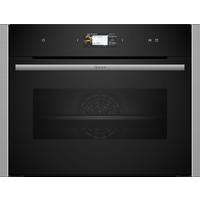Dampfbackofen C24fs31n0 - Edelstahlfarben/Schwarz, MODERN, Glas (59,6/45,5/54,8cm) - Neff