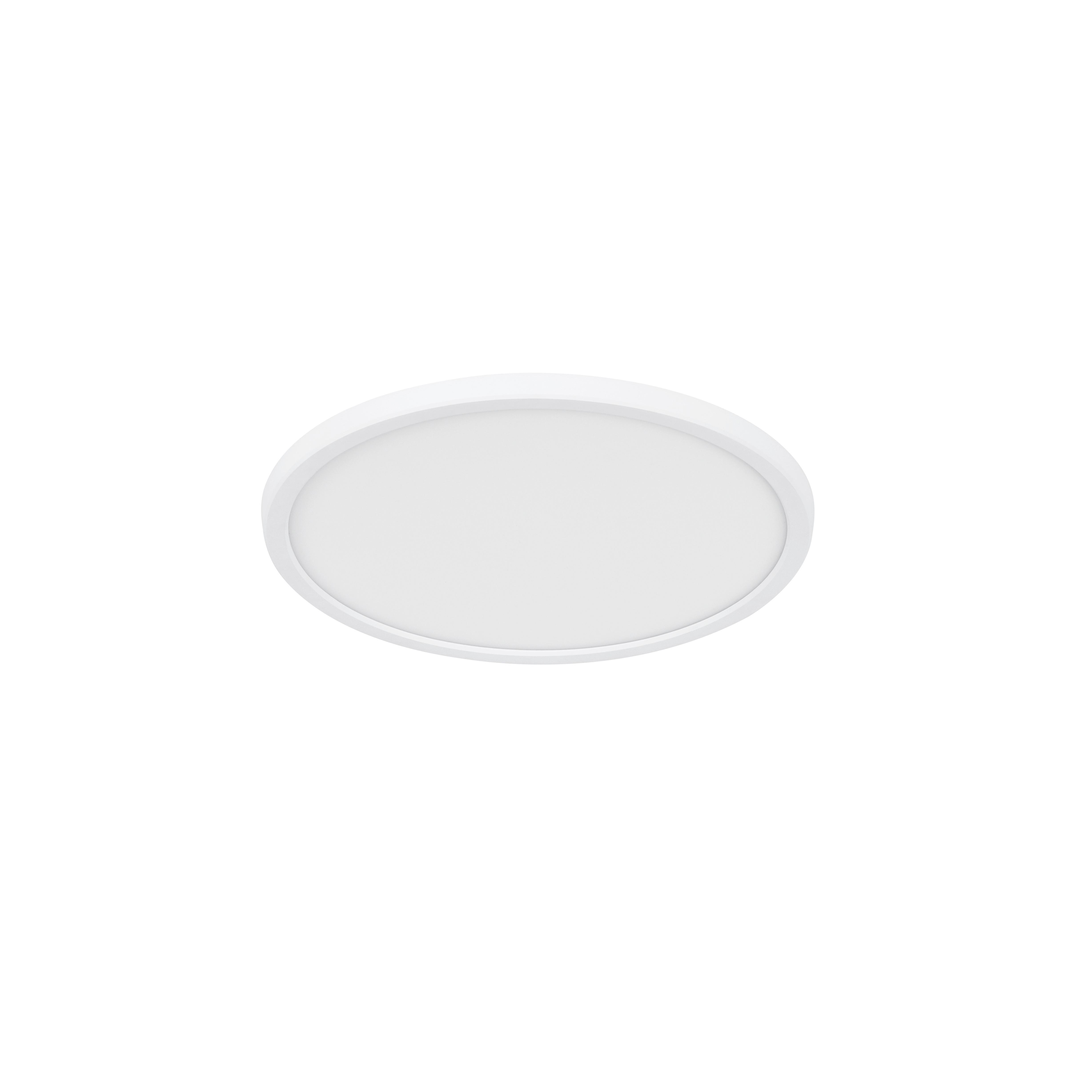 Deckenleuchte Oja Weiß D: 29,4 cm - Weiß, KONVENTIONELL, Kunststoff (29,4/3,8cm) - Nordlux