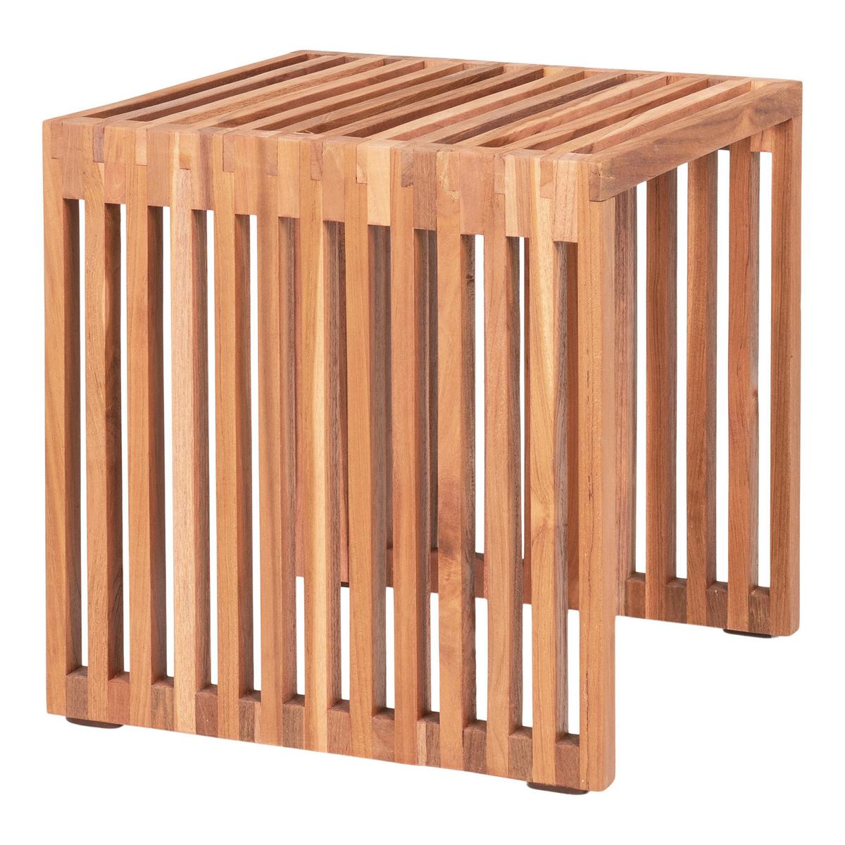 Beistelltisch Pego Teakfarben B: 40cm - Teakfarben, Design, Holz (40/40/40cm) - MID.YOU