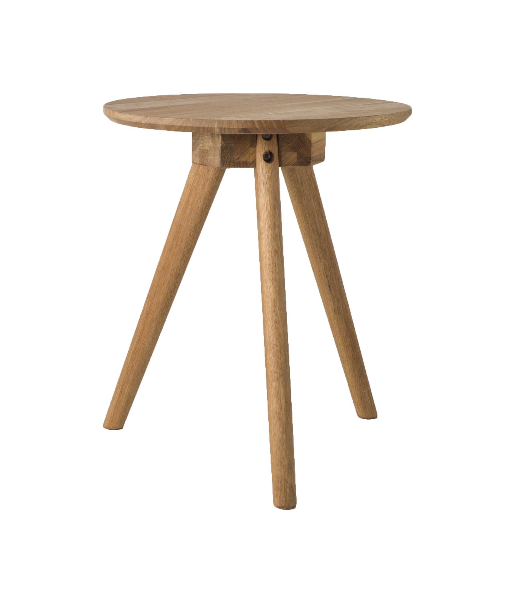 Príručný Stolík Siegen -Sb- - prírodné farby, Konvenčný, drevo (50/45cm) - Zandiara