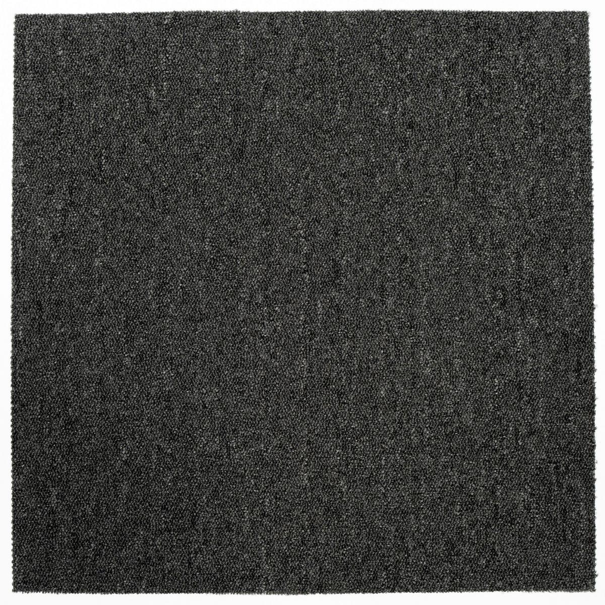 Teppichfliese Anthrazit Astra 50x50 cm Florhöhe 3 mm - Anthrazit, Basics, Textil (50/50cm)