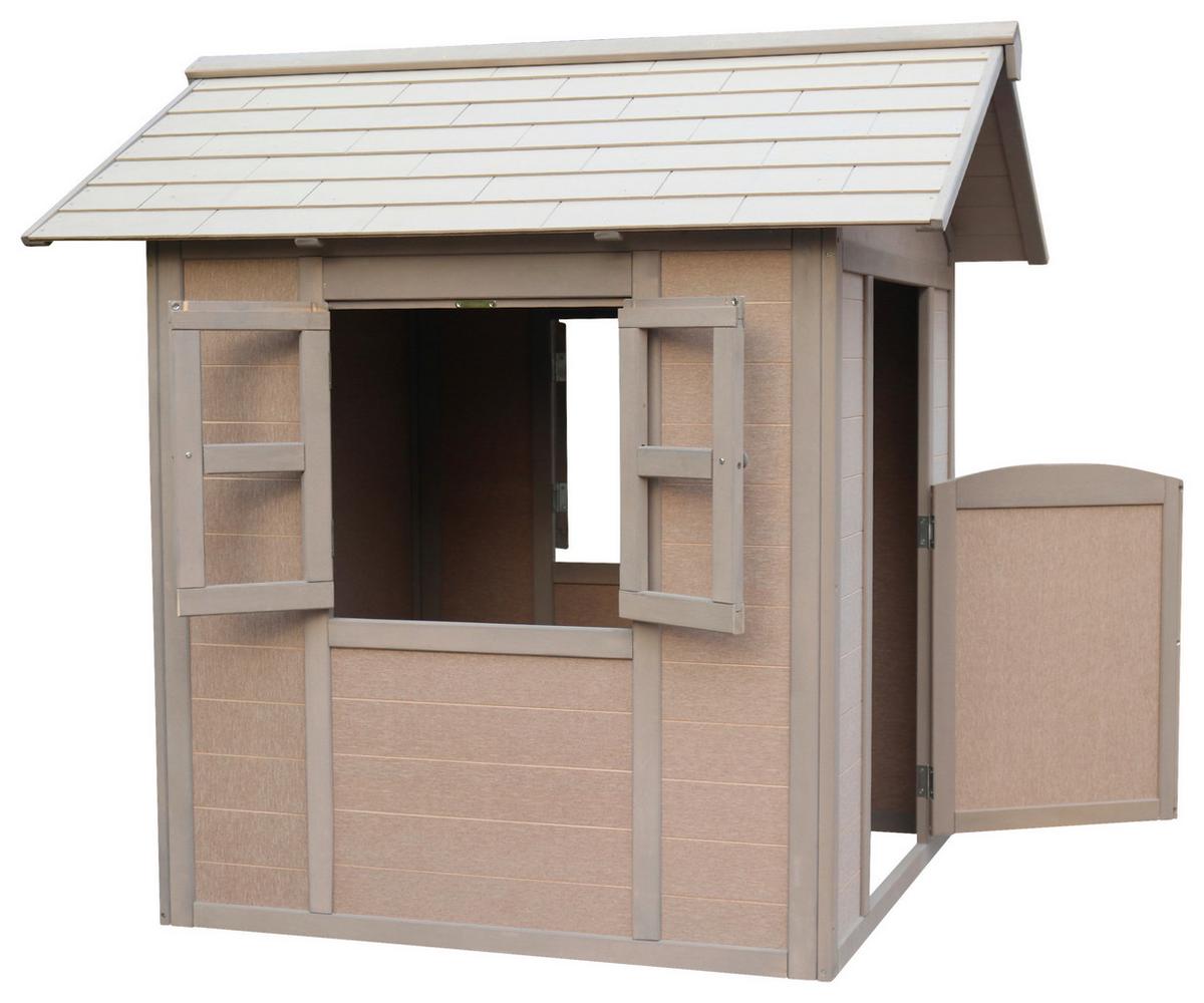 Spielhaus A701.001.00 - Braun, KONVENTIONELL, Holz (111/133/135cm) - Ambia Garden