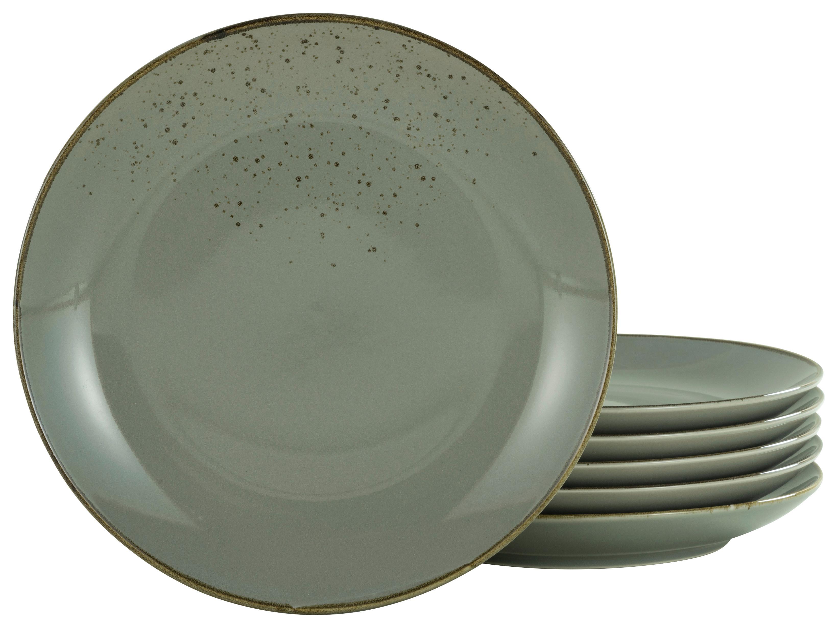 Desserttellerset 22047 Nature Collection - Grau, Trend, Keramik (21cm) - Creatable