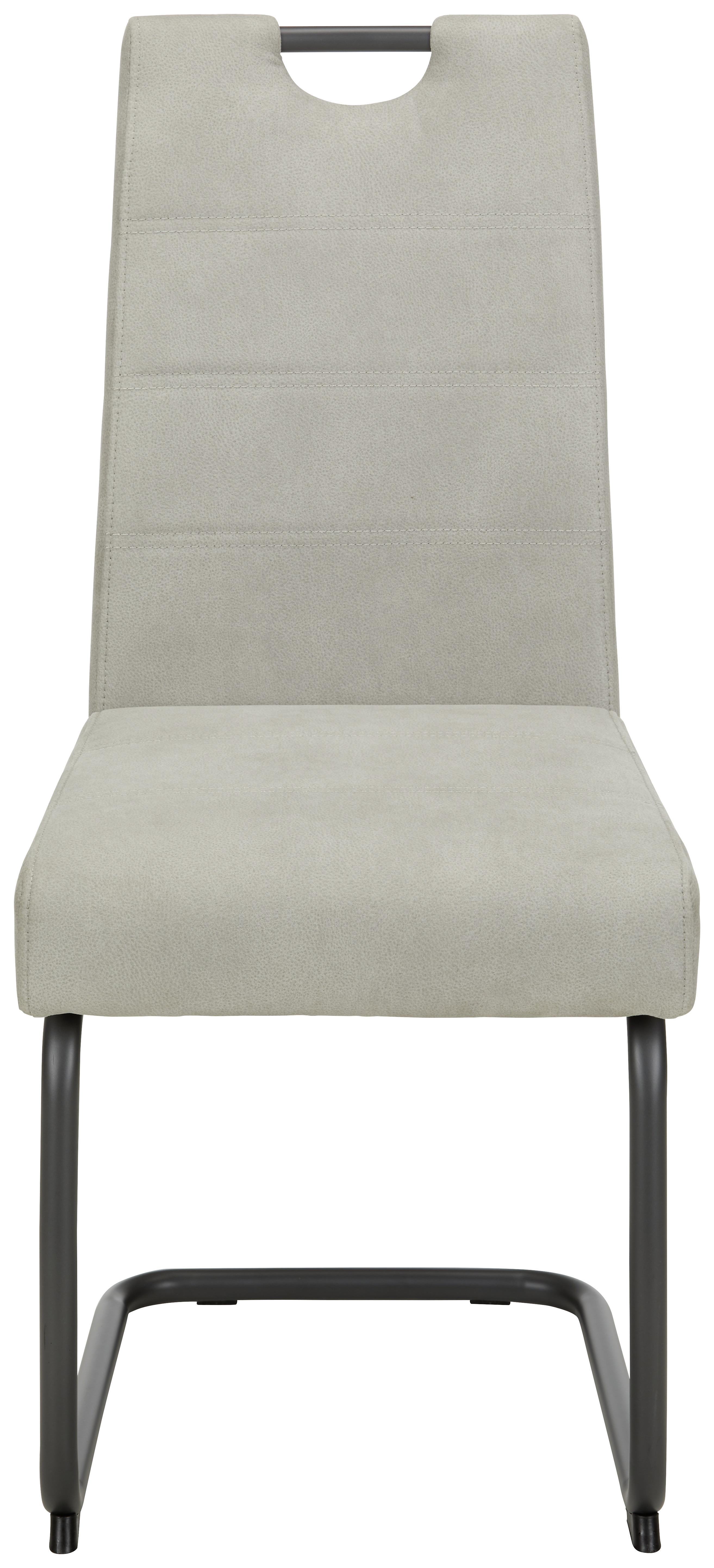Hojdacia Stolička Flora - sivá/béžová, Moderný, kov/textil (42/97/60cm) - Modern Living