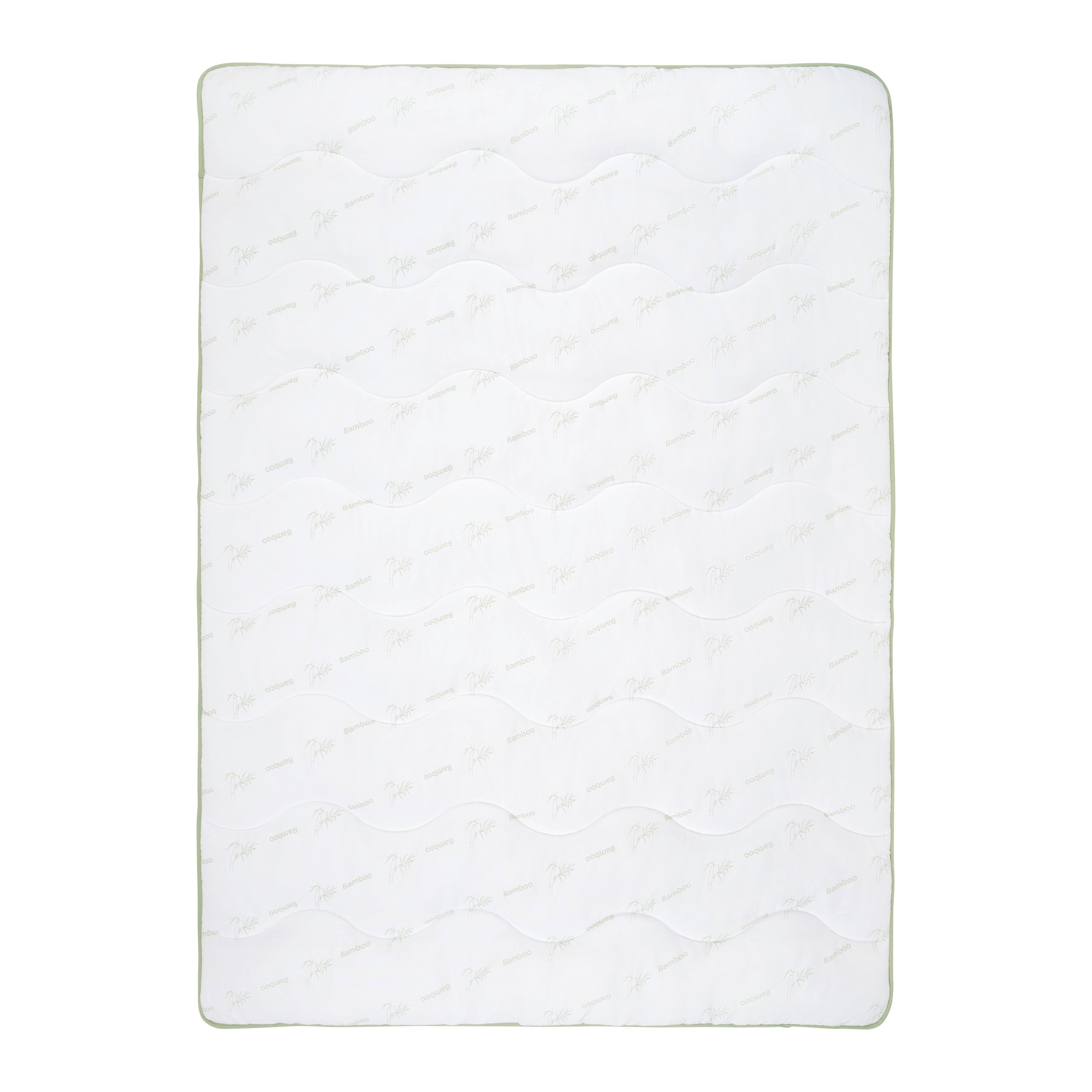 PREŠÍVANÁ PRIKRÝVKA BAMBUS - biela, textil/plast (135/200cm) - Nadana