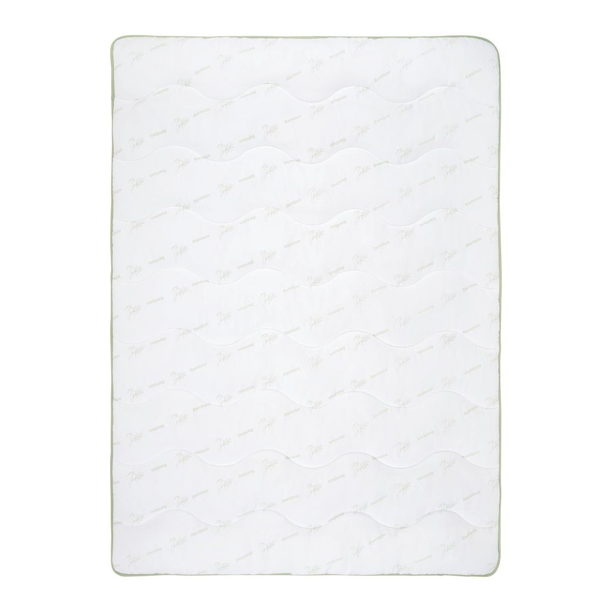PREŠÍVANÁ PRIKRÝVKA BAMBUS - biela, textil/plast (135/200cm) - Nadana