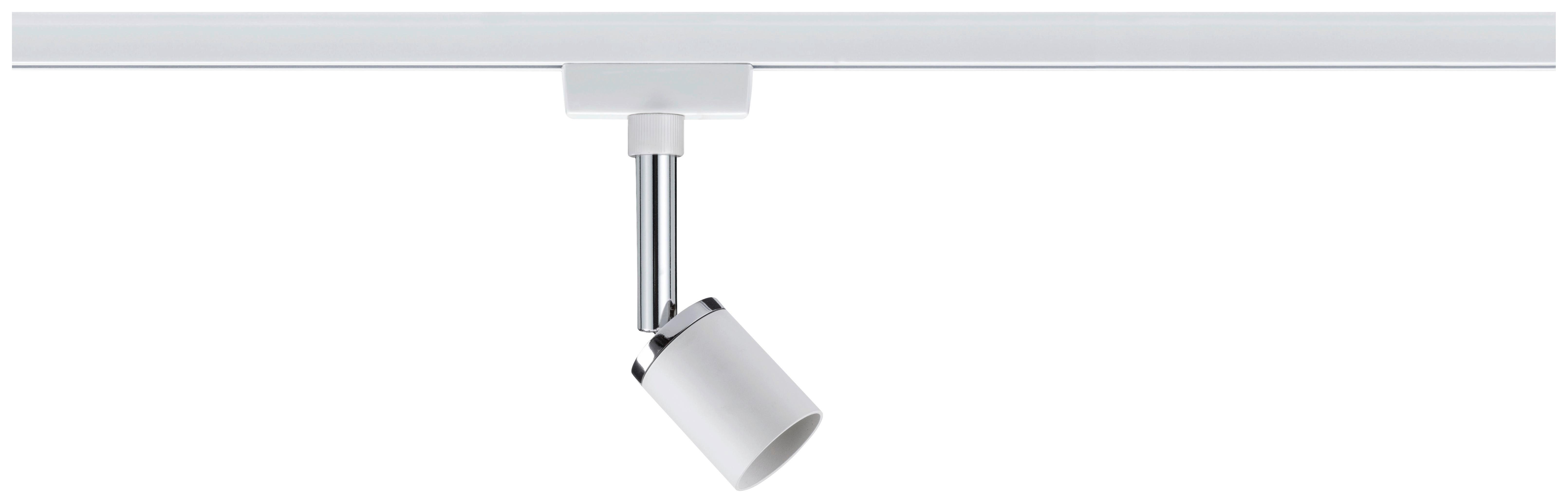 Schienensystem Urail Strahler 95333 LED-Spotkopf schwenkbar - Chromfarben/Weiß, Design, Metall (6,6/5,8/11cm) - Paulmann