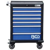 Werkstattwagen Leer Blau/schwarz B: 69,9 Cm - Blau/Schwarz, Basics, Metall (69,9/99,4/45,8cm)