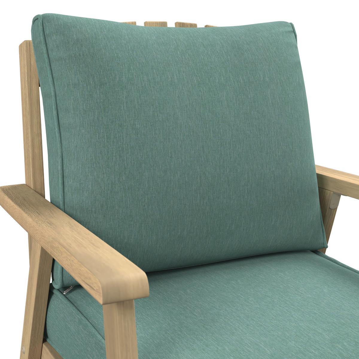 Loungegarnitur Birmingham - Grau/Akaziefarben, MODERN, Holz/Kunststoff (90/43/70cm) - Beldano