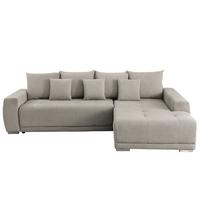 Ecksofa Madeleine Beige S: 280x204cm - Beige/Silberfarben, Design, Textil (280/204cm) - MID.YOU