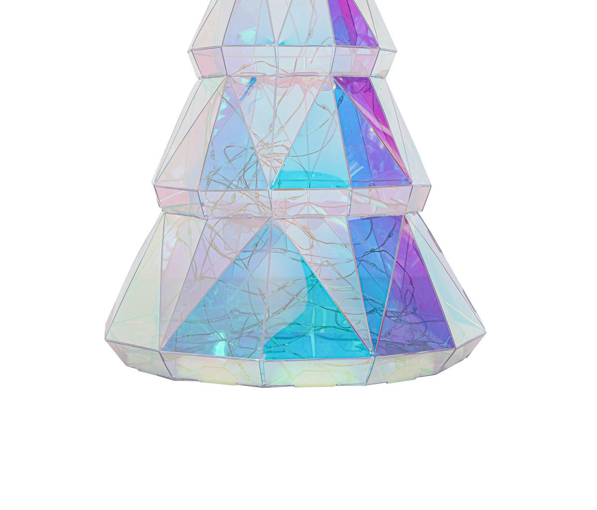 Led-dekoleuchte Sandro - Transparent, MODERN, Kunststoff (19/38cm) - Luca Bessoni