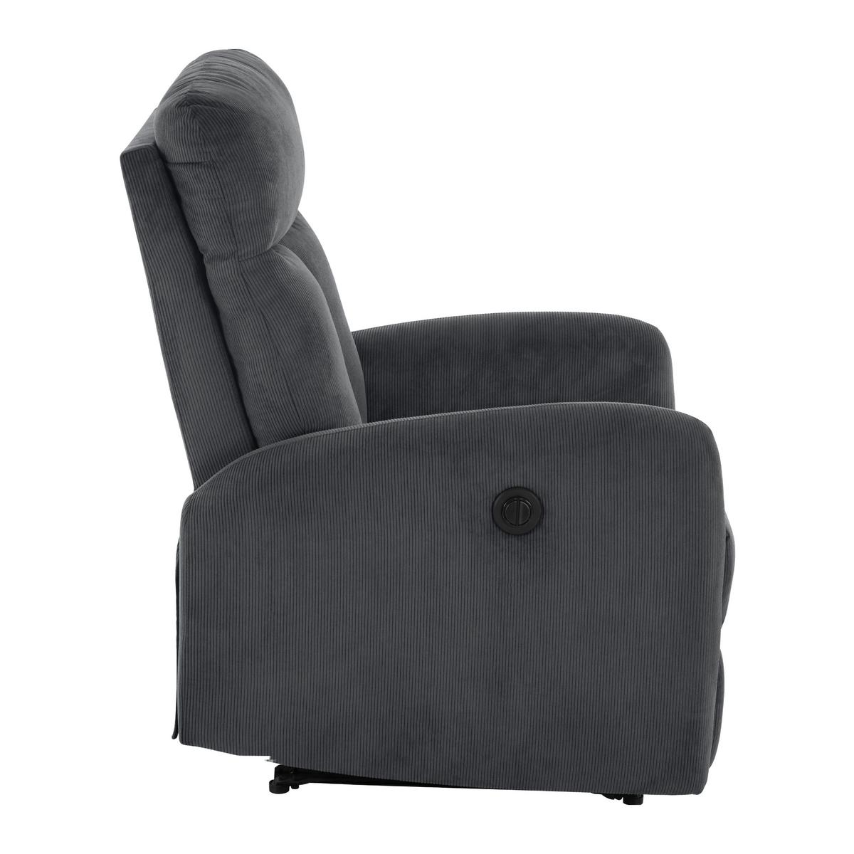 Fernsehsessel Helsinki dunkelgrau, B: 69 cm - Dunkelgrau, MODERN, Holz/Textil (69/101/88cm)