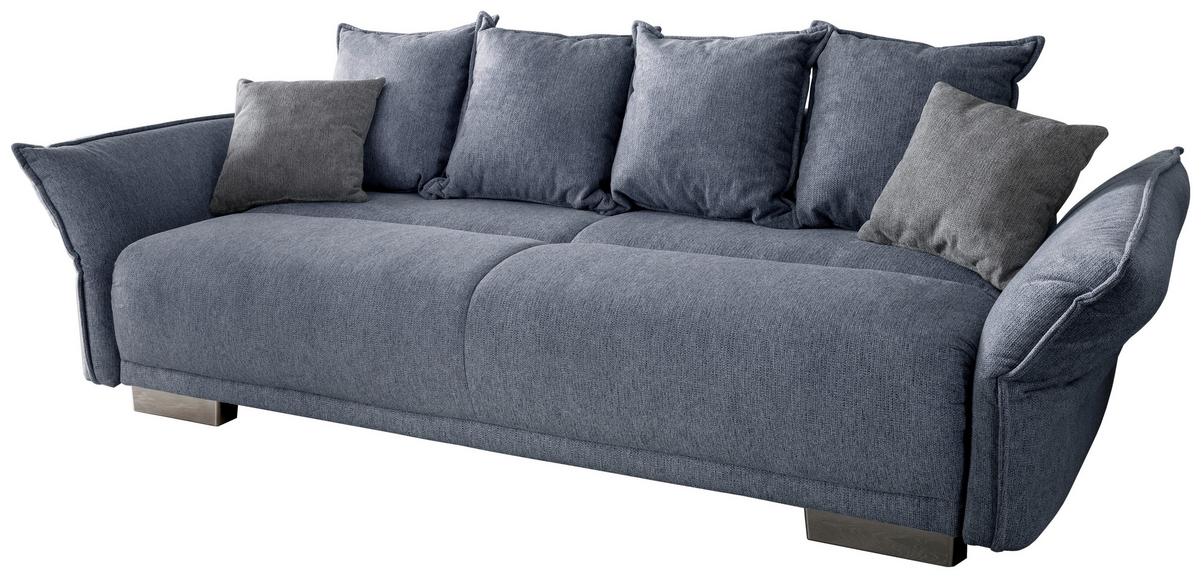 Bigsofa Pera, Hellblau B: 242 cm - Chromfarben/Silberfarben, MODERN, Textil (242/71/90/131cm) - Livetastic