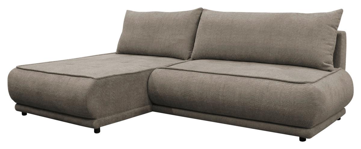 Ecksofa Paros Beige 179x277 Cm - Beige/Schwarz, Design, Textil (179/277cm) - MID.YOU