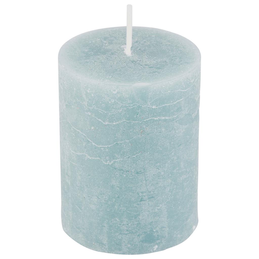 Stumpenkerze Saphira Grün, D/H: 6,8/9 cm