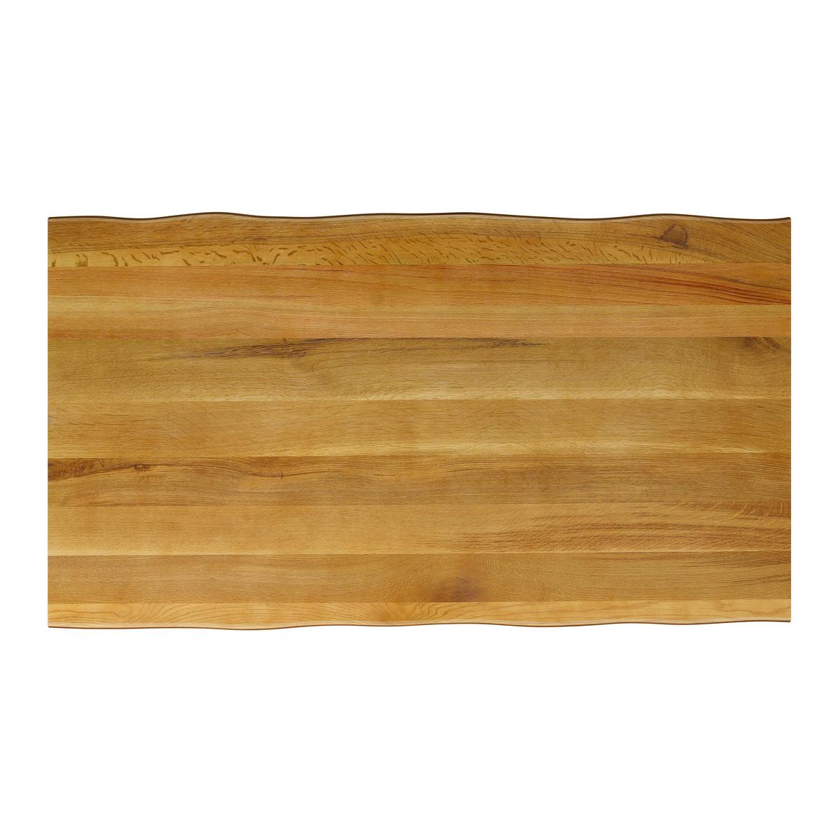 VÝSUVNÝ STŮL ARIANO - černá/barvy dubu, Moderní, kov/dřevo (240-160/76/90cm) - Bessagi Home