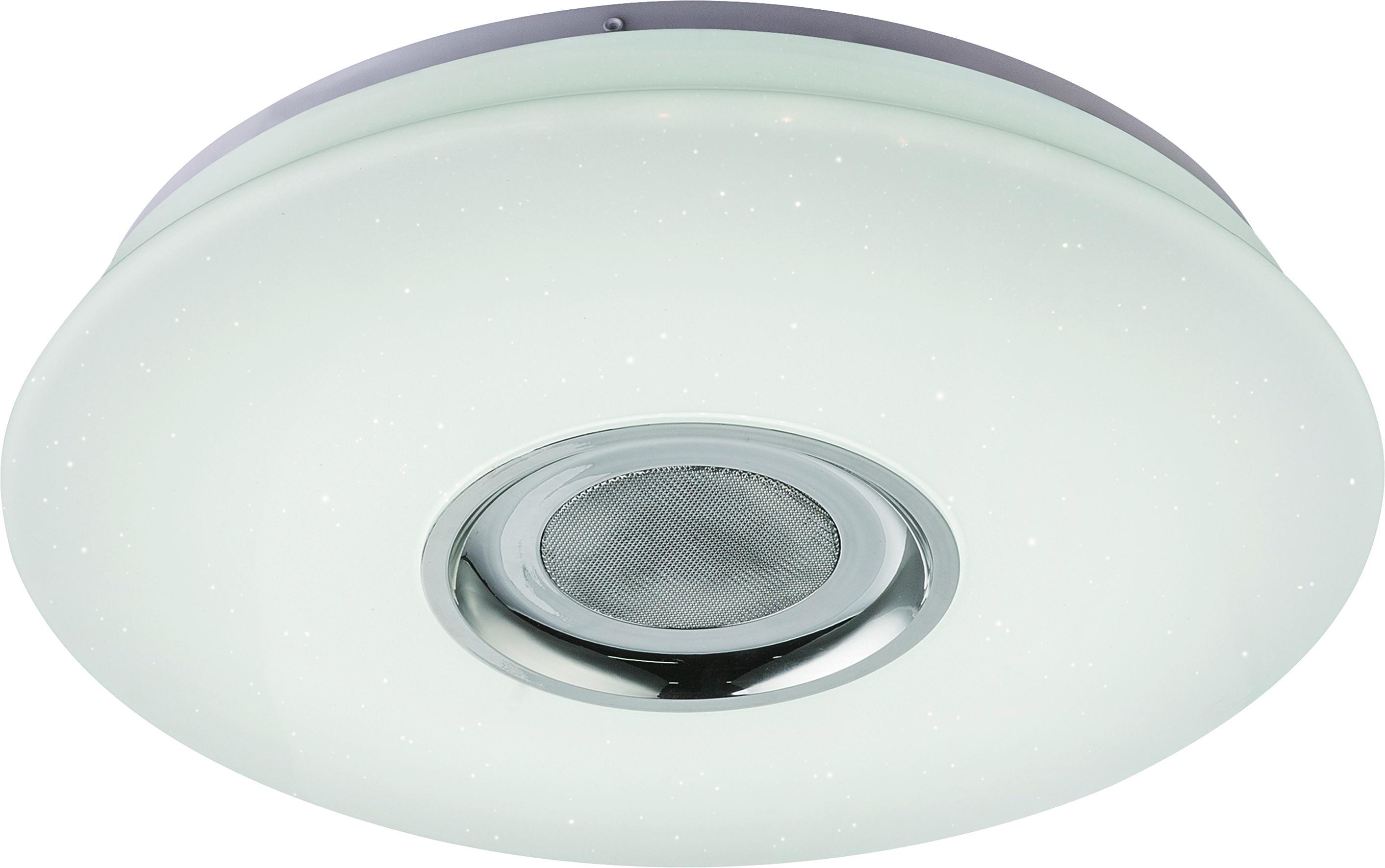 Led Mennyezeti Lámpa Regina - Króm/Fehér, Basics, Műanyag/Fém (40/70cm) - Luca Bessoni