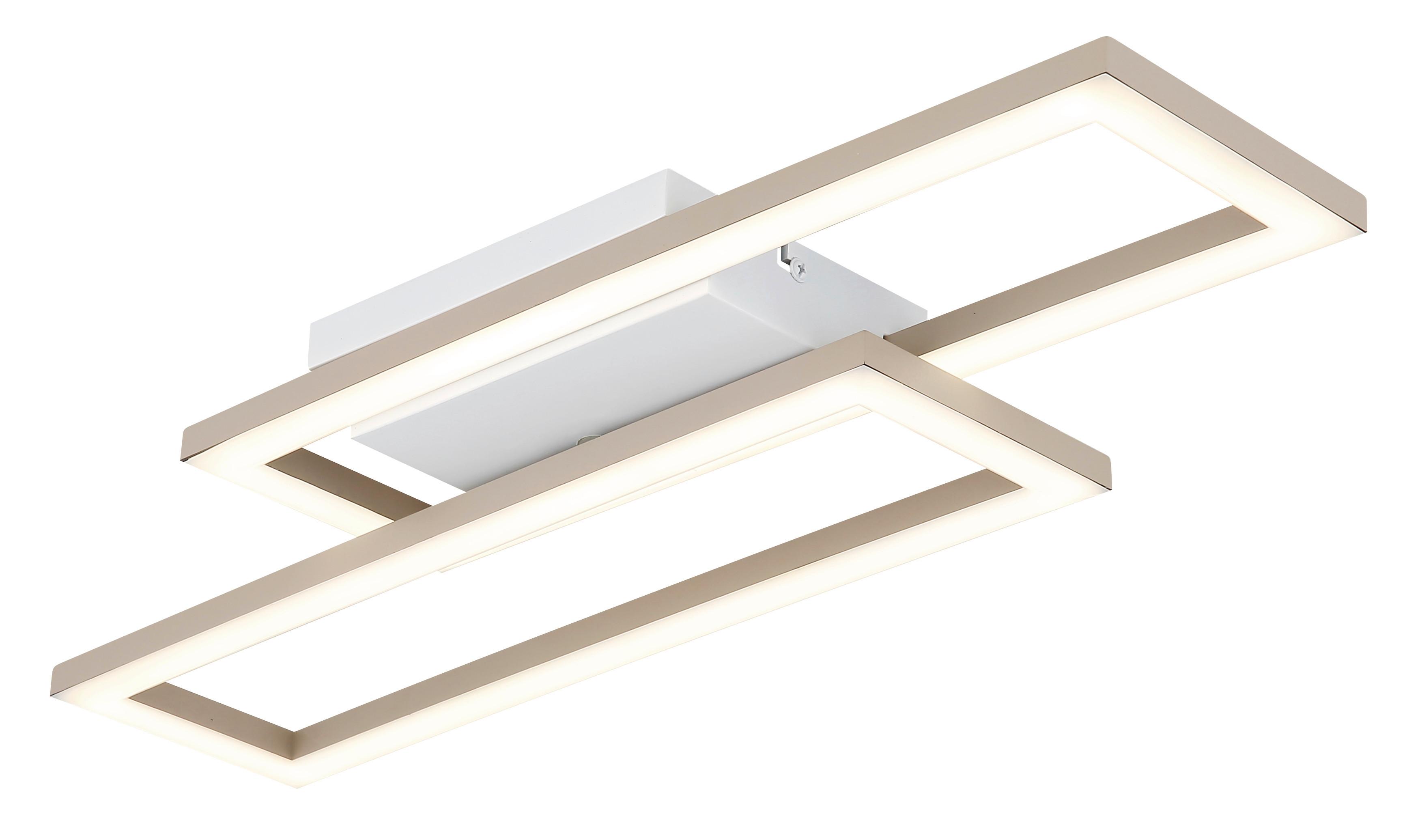 Led-deckenleuchte 3000/4000/6000k - Sandfarben/Weiß, Design, Kunststoff (55/15,5/5,5cm) - Globo