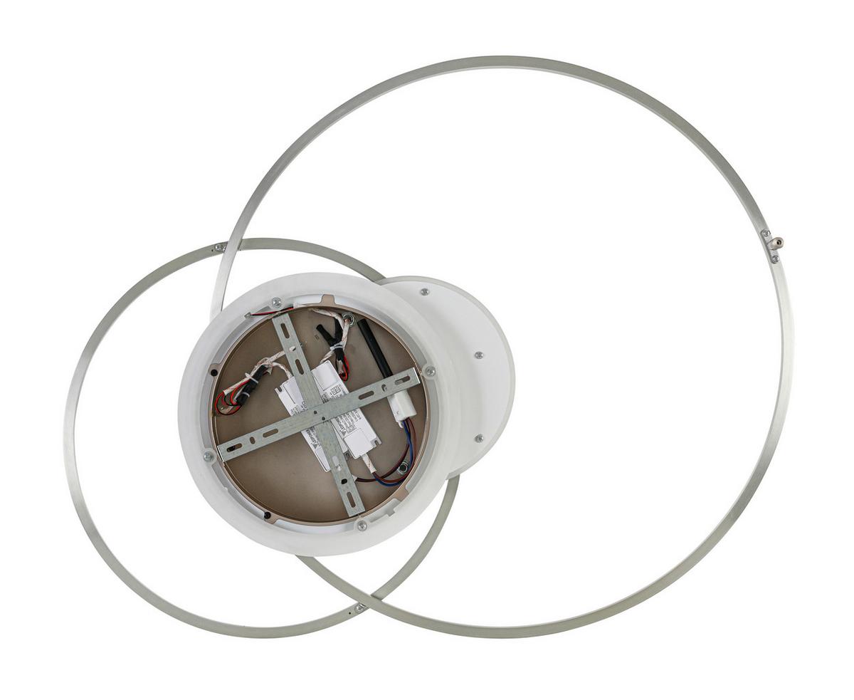 LED-Deckenleuchte Celine - Chromfarben/Champagner, Basics, Kunststoff/Metall (65/83/7cm) - Luca Bessoni