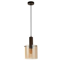 Hängeleuchte 88910-1mo - Bernsteinfarben, Design, Glas/Metall (20/35-120/20cm)