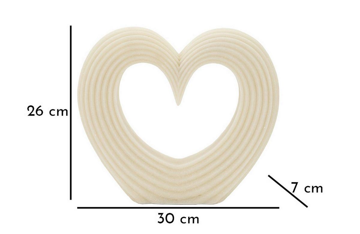 Skulptur Kunststoff, Weiß - Basics, Kunststoff (30/26/7cm)