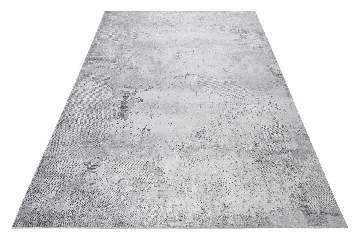 Webteppich Grau Radiate 80x150 cm - Grau, Design, Textil (80/150cm) - WECON HOME