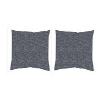 Kissenhüllen-set Fjella - Anthrazit Hochglanz, Basics, Textil (50/50cm)