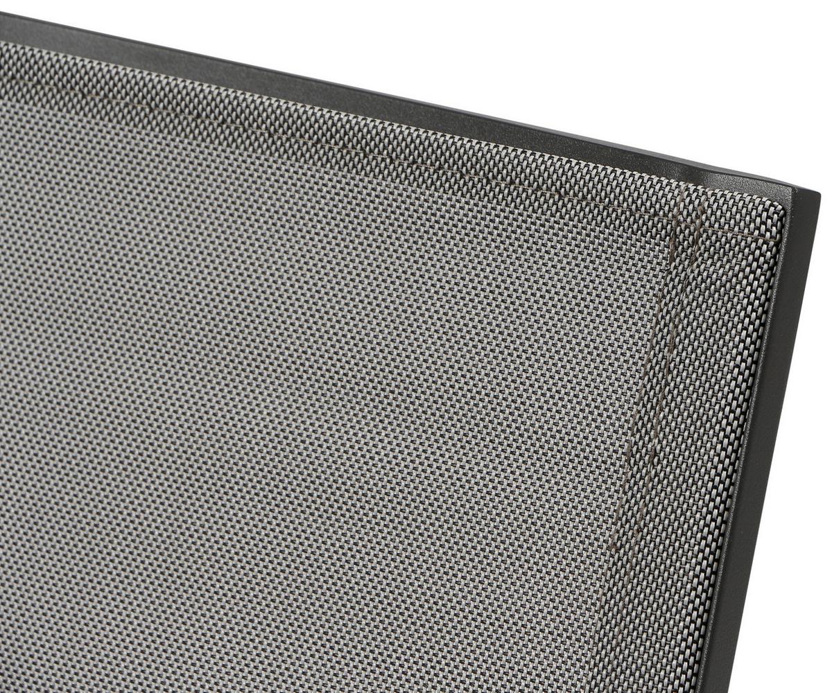 Loungegarnitur 5-Tlg Velia aus Metall - Anthrazit/Schwarz, KONVENTIONELL, Keramik/Textil - Siena Garden