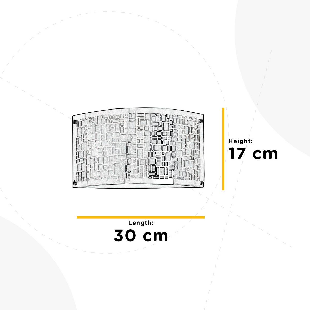 Wandleuchte Chromfarben L: 30 cm - Chromfarben, Basics, Metall (30/17/17cm)