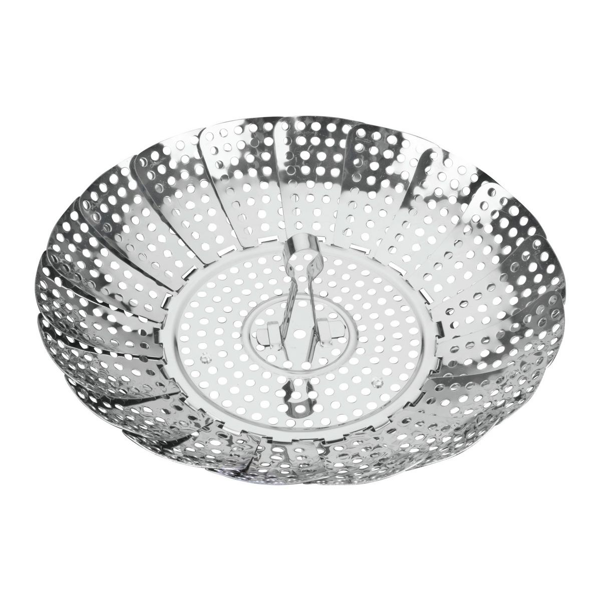 Dampfeinsatz Maresa Chrom D: Von ca. 14 - 23 cm - Edelstahlfarben, Basics, Metall (23cm) - Metaltex