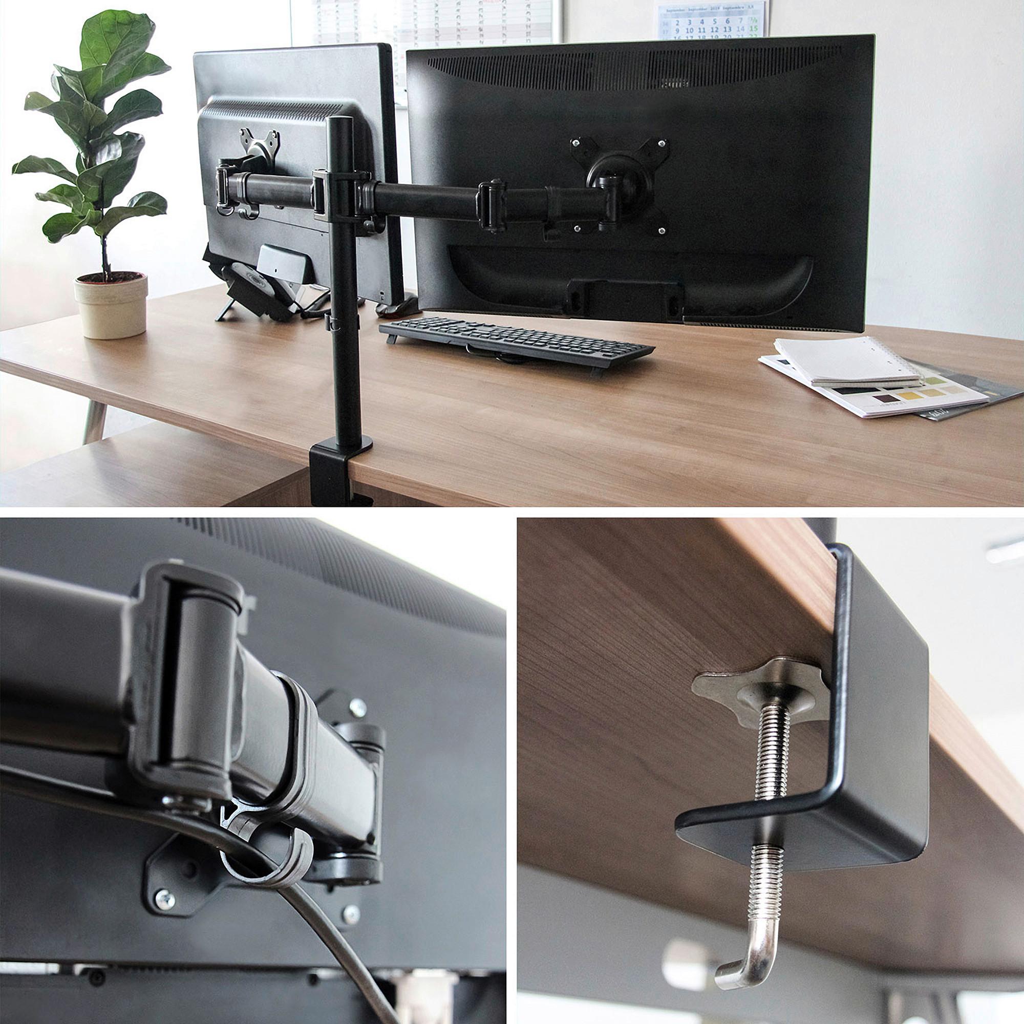 Monitor-Halterung Vm-Mf2 - Schwarz, Basics, Metall (68,1/40/19cm) - MID.YOU