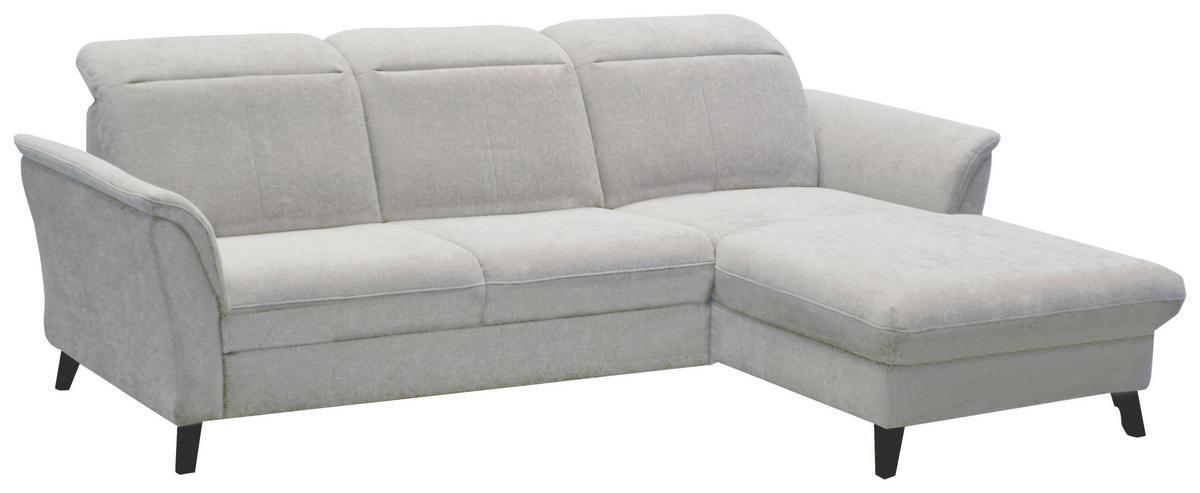 SEDACÍ SOUPRAVA ROMERO - černá/světle šedá, Moderní, kov/textil (243/91/178cm)