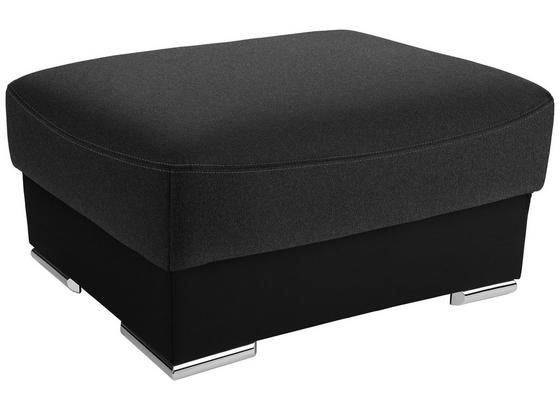 Hocker Cuba - Chromfarben/Anthrazit, MODERN, Textil (100/45/65cm) - Luca Bessoni Hocker Cuba - Chromfarben/Anthrazit, MODERN, Textil (100/45/65cm) - Luca Bessoni