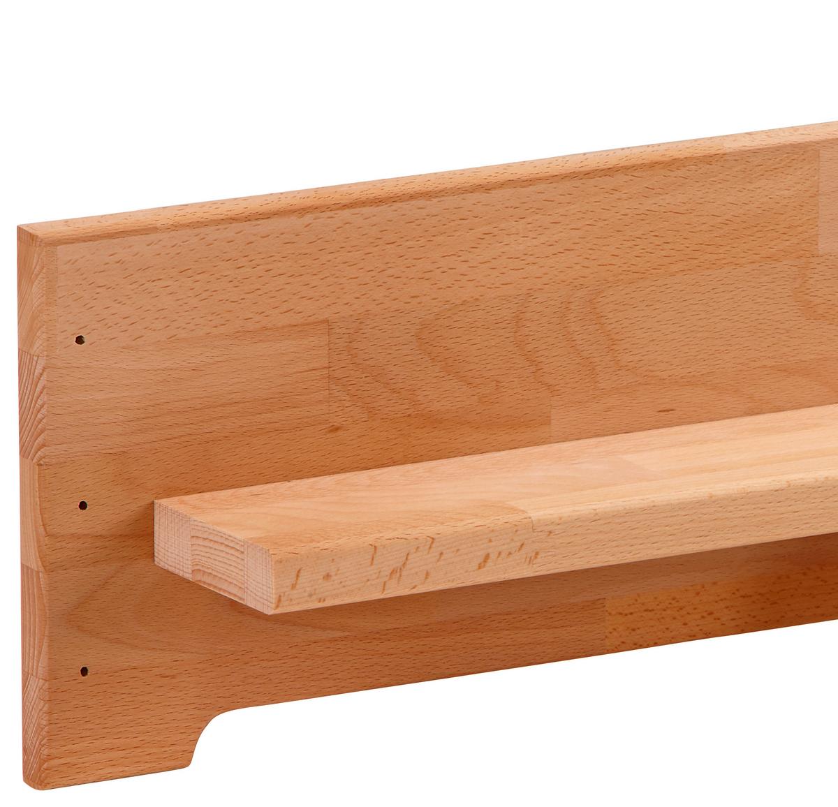 Bettregal Elisabeth Buche Massiv B: 90 cm - Kernbuche, KONVENTIONELL, Holz (90/21/10cm)