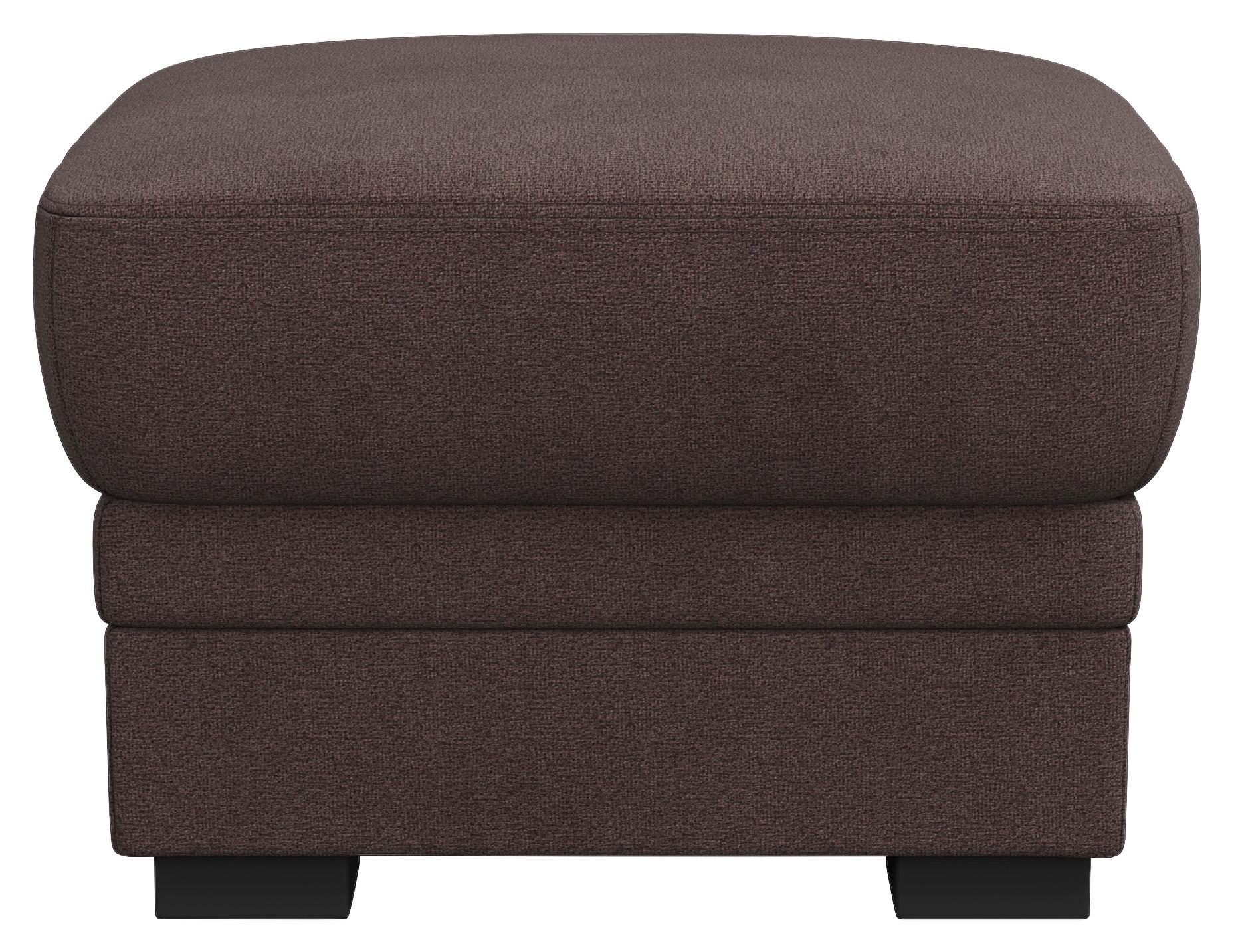 Taburetka MARCUS, hnedá ženilka - hnedá/čierna, Basics, textil/plast (68/45/68cm) - MID.YOU