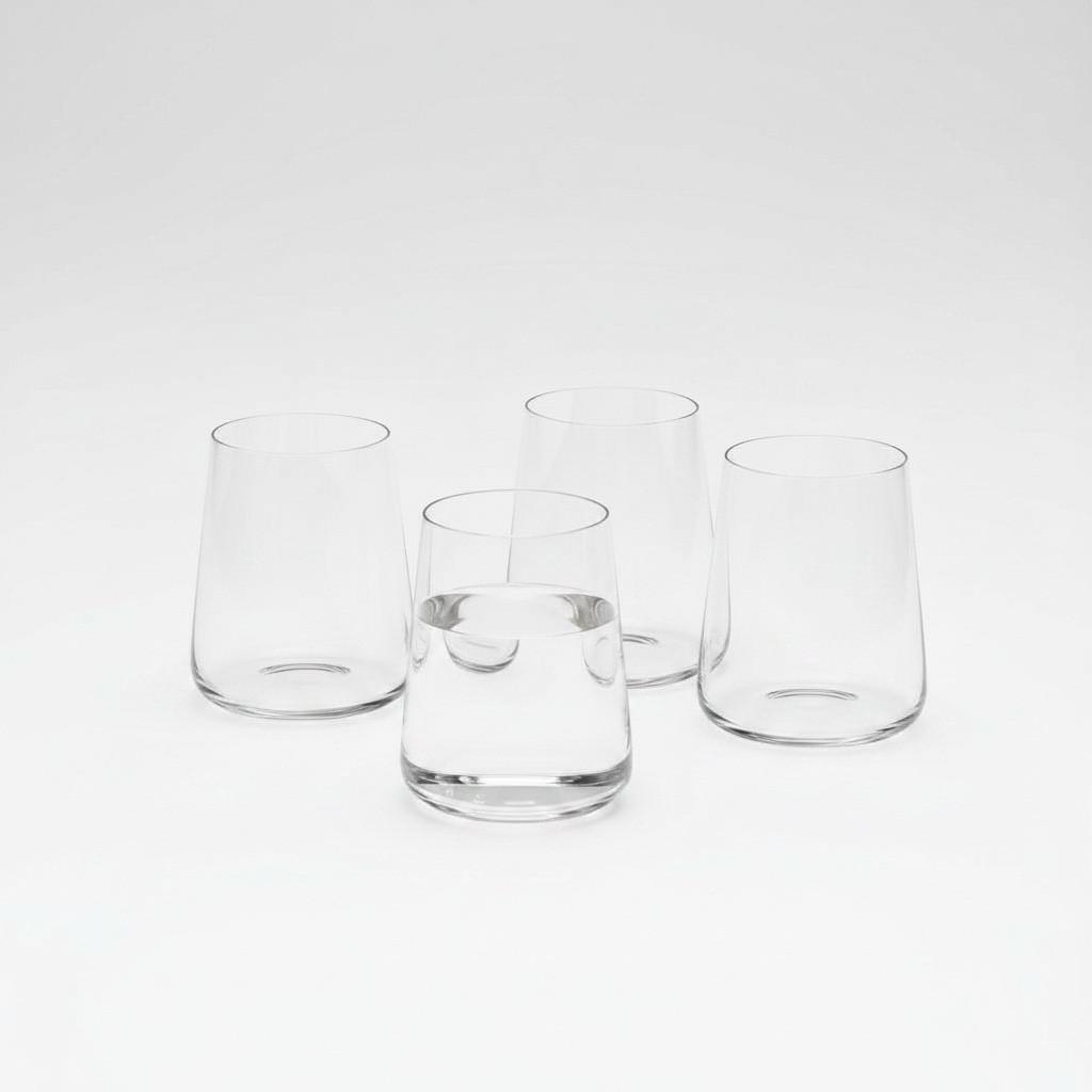 GLÄSERSET 9,5x11 cm, 430 ml - Klar, Basics, Glas (9,5/11cm) - Van Well