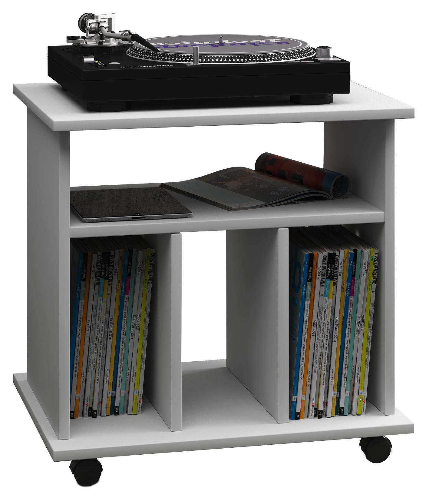 CD-regal Retal B: 60 cm - Weiß, Basics, Holz/Holzwerkstoff (60/59/45cm)