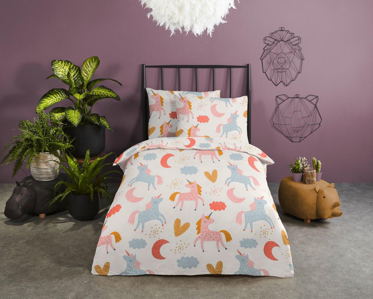 Kinderbettwäsche Unilove Multicolor 120x150 Cm - Multicolor, Trend, Textil (120/150cm)