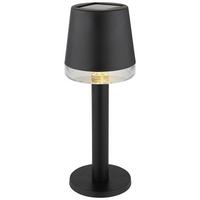 Solar-tischleuchte Schwarz Samanta H: 21,5 Cm - Schwarz, KONVENTIONELL, Kunststoff (8/21,5cm) - Ondega