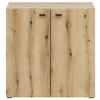 Kommode 2 Türen, B: 64 cm Sixty-Four ,eichefarben - Eichefarben/Schwarz, Trend, Holzwerkstoff (64/64/35cm)