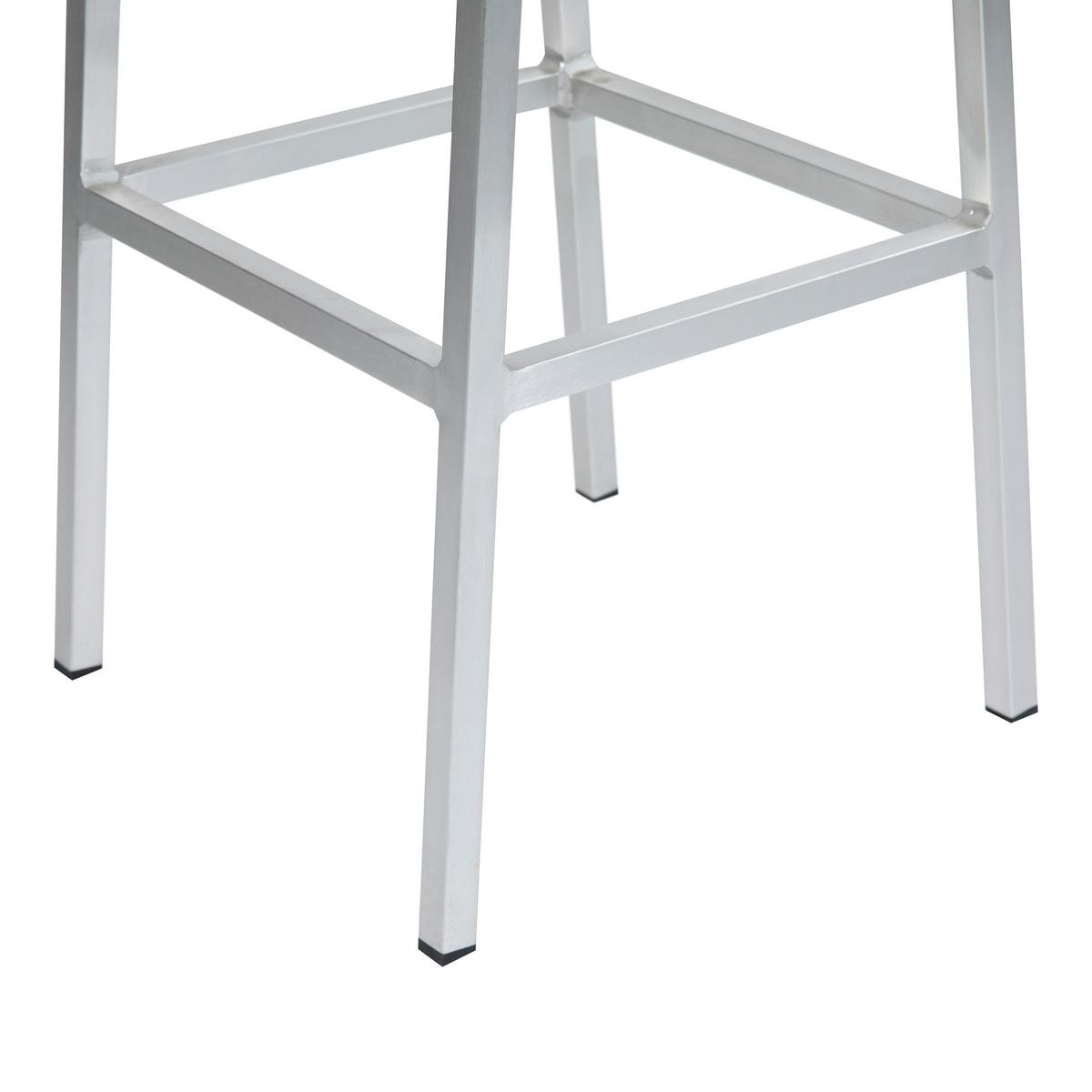 Gartenbarset James - Alufarben/Grau, LIFESTYLE, Metall (180/78/110cm) - Ambia Garden