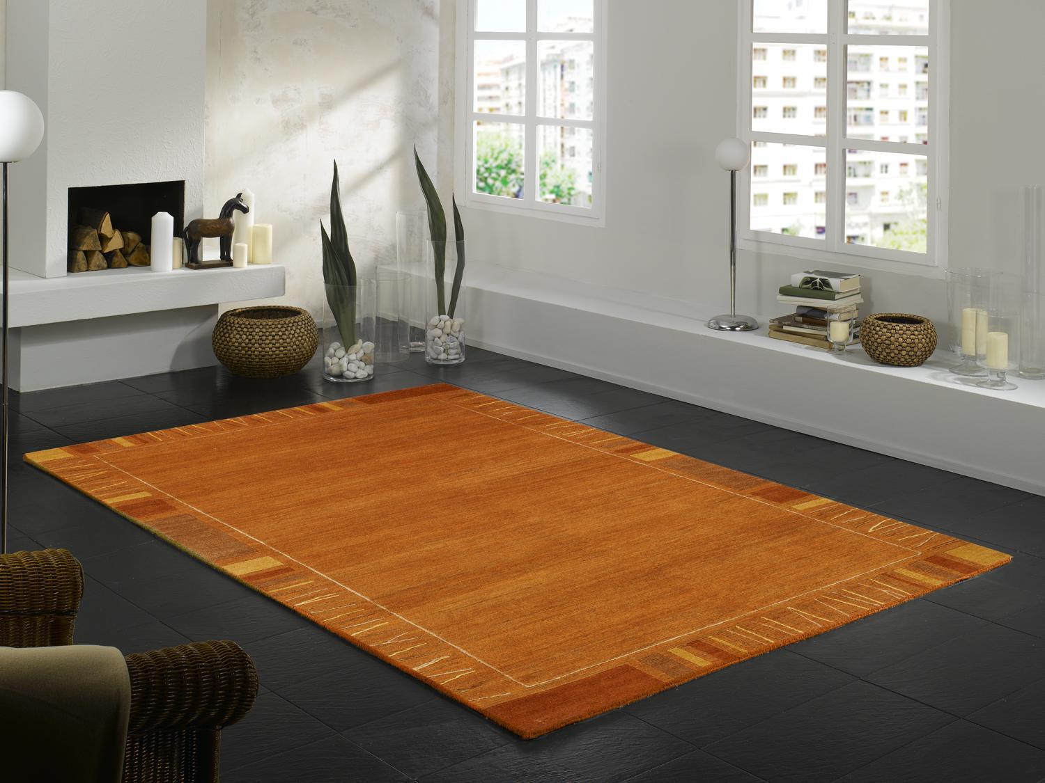 Orientalischer Webteppich Kupferfarben 250x200 cm - Kupferfarben, Basics, Textil (200/250cm) - Cazaris